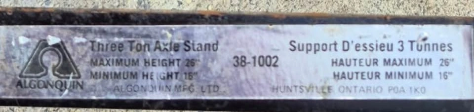 Algonquin 3 TON Axle Stands - photo 3