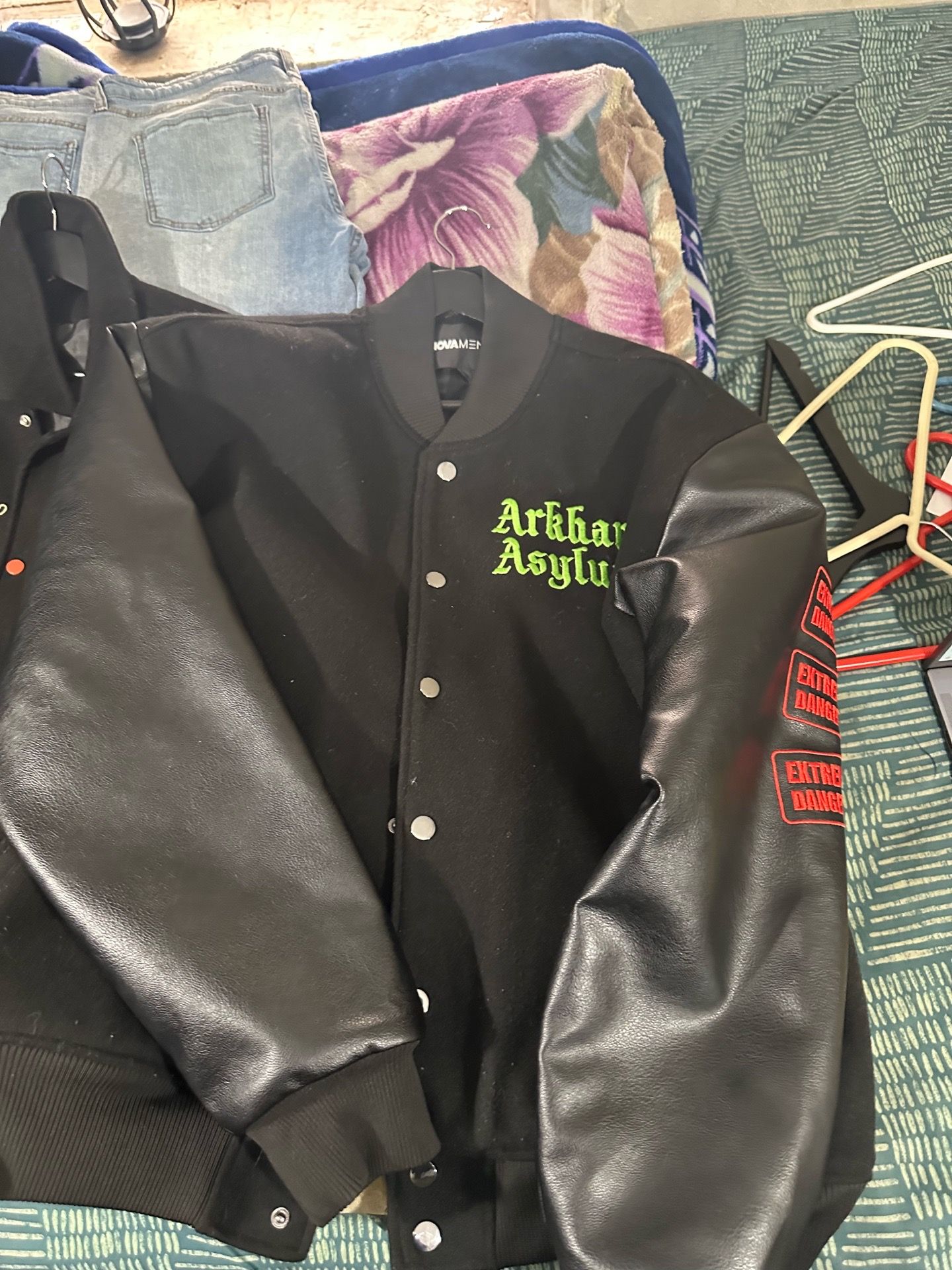 Leather Varsity Jacket Bundle
