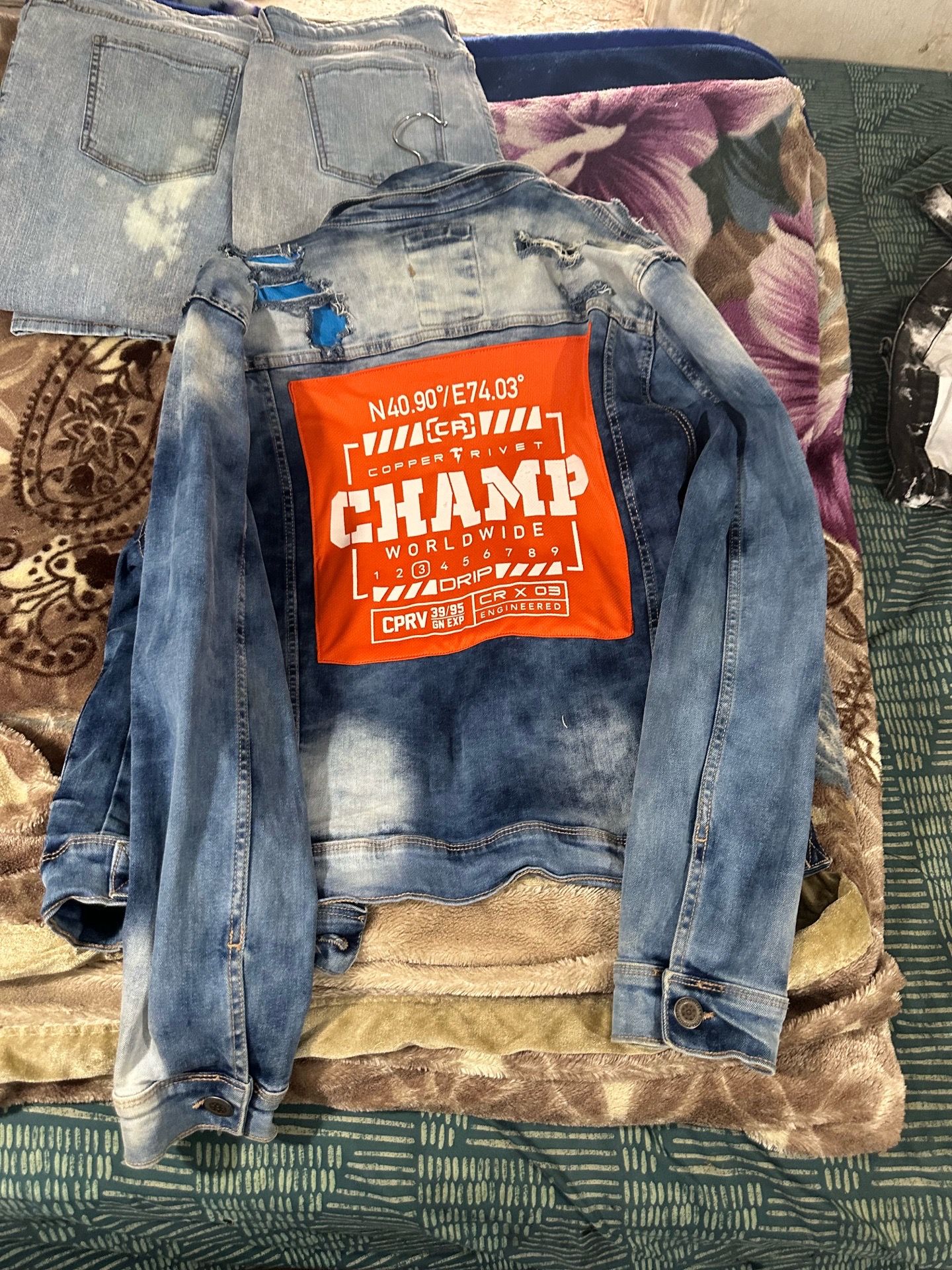 Denim jean jacket - photo 2