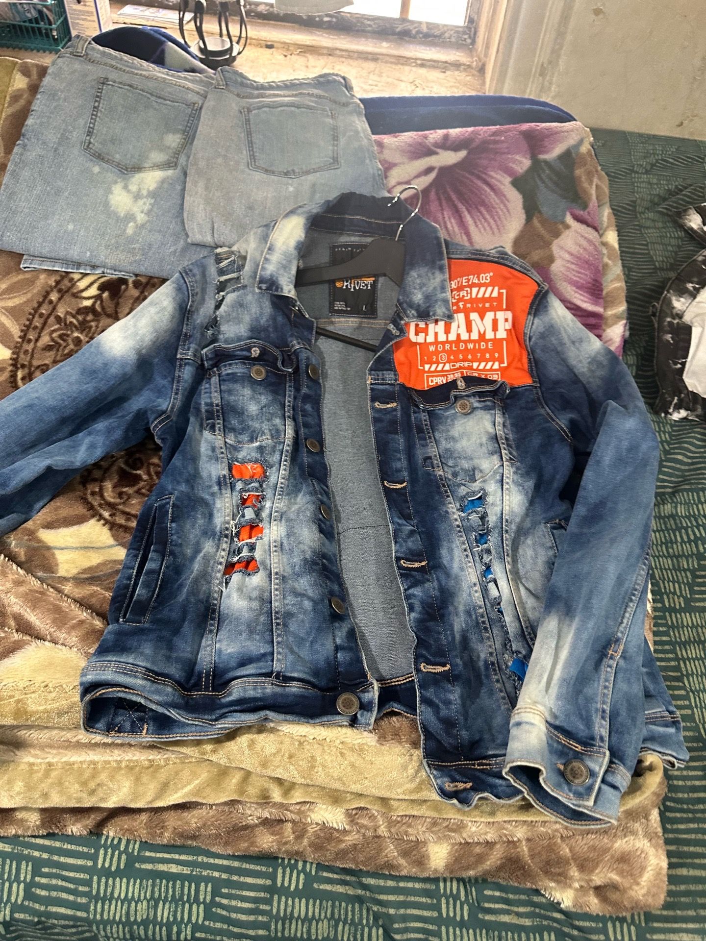 Denim jean jacket - photo 3
