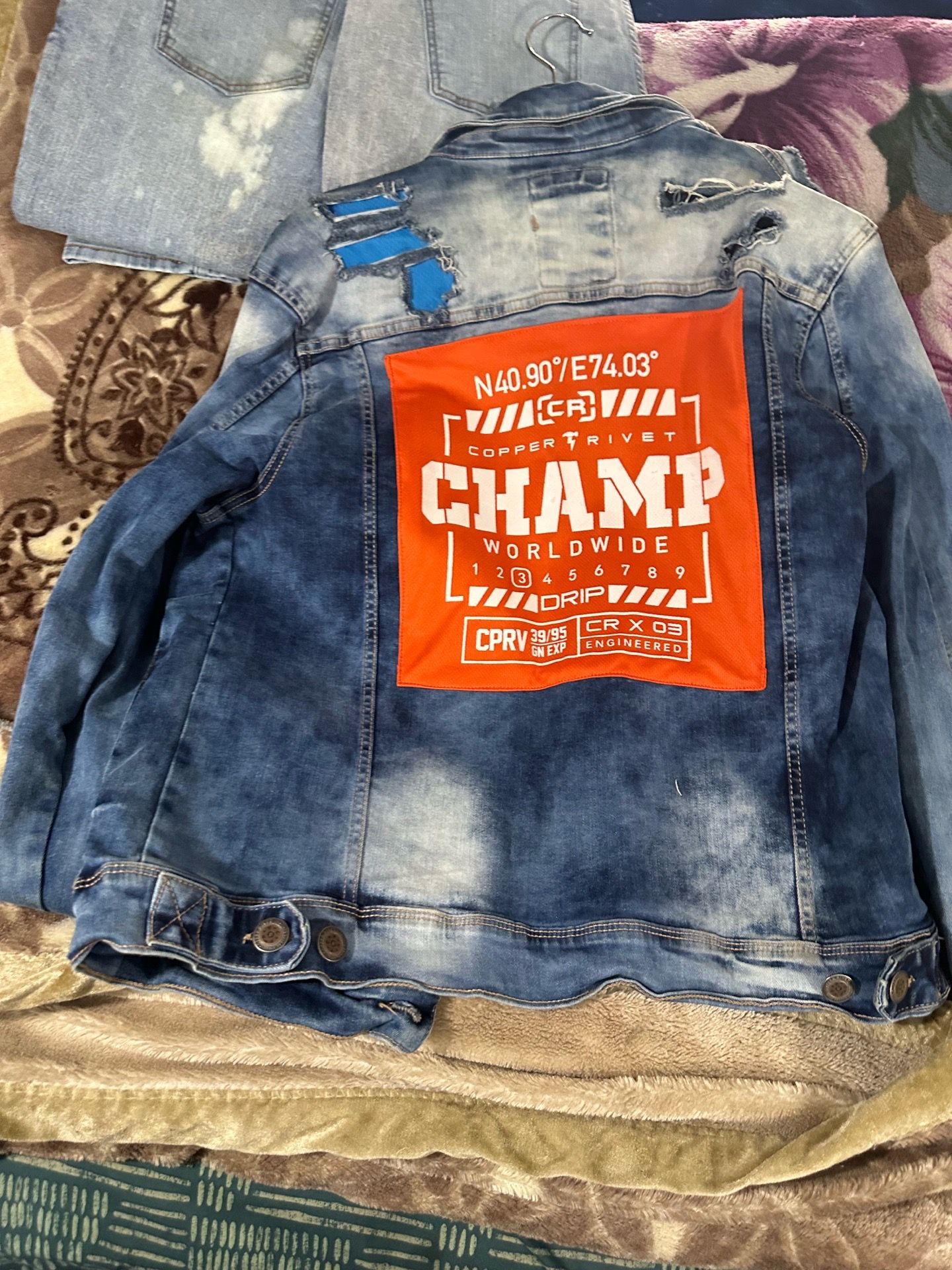 Denim jean jacket - photo 4