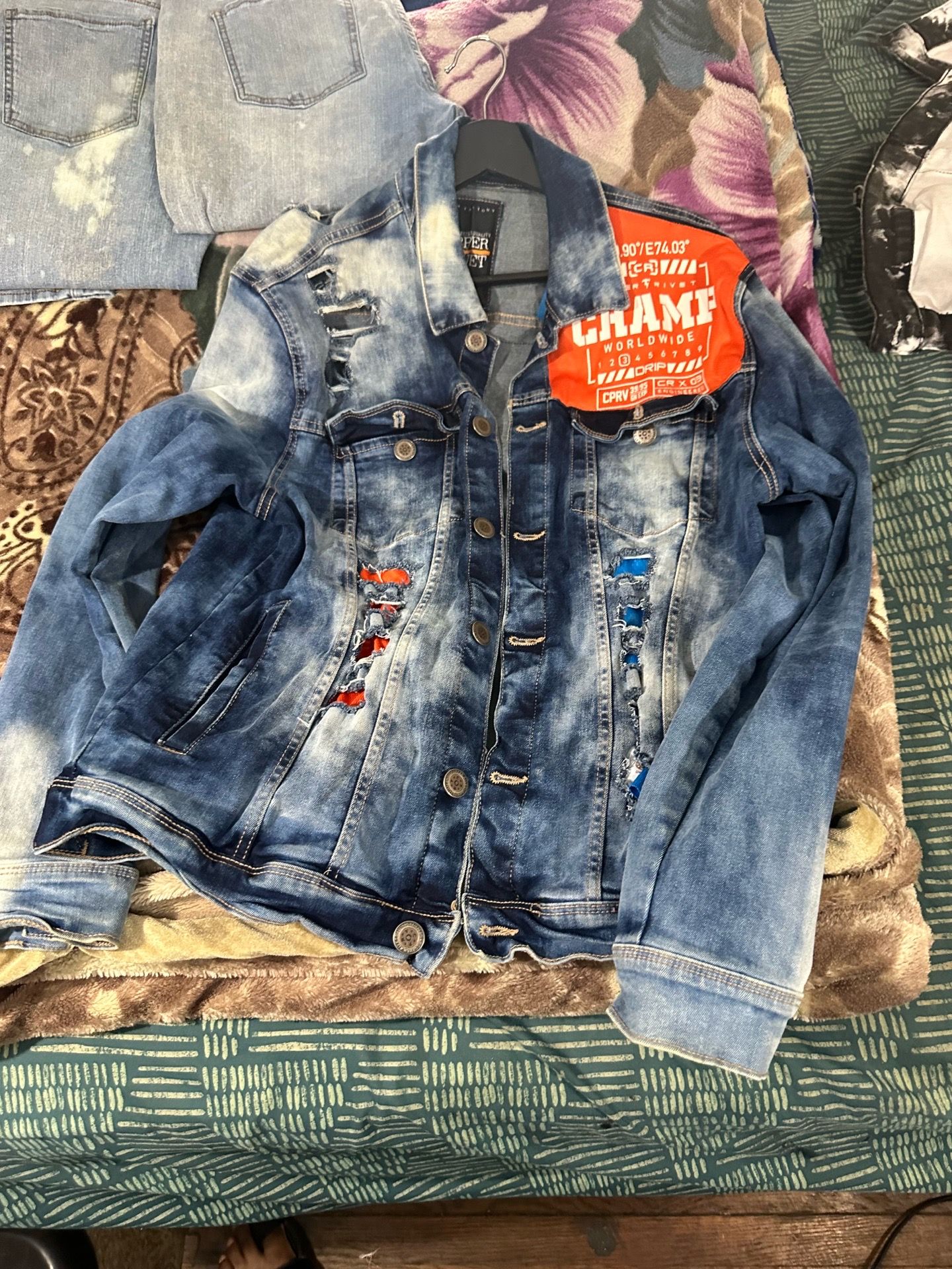 Denim jean jacket - photo 5