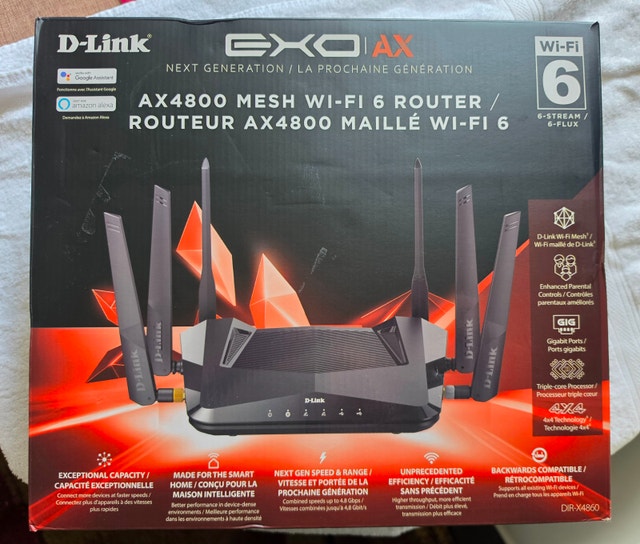 New Open Box - D-Link AX4800 Mesh WiFi 6 Router - photo 3