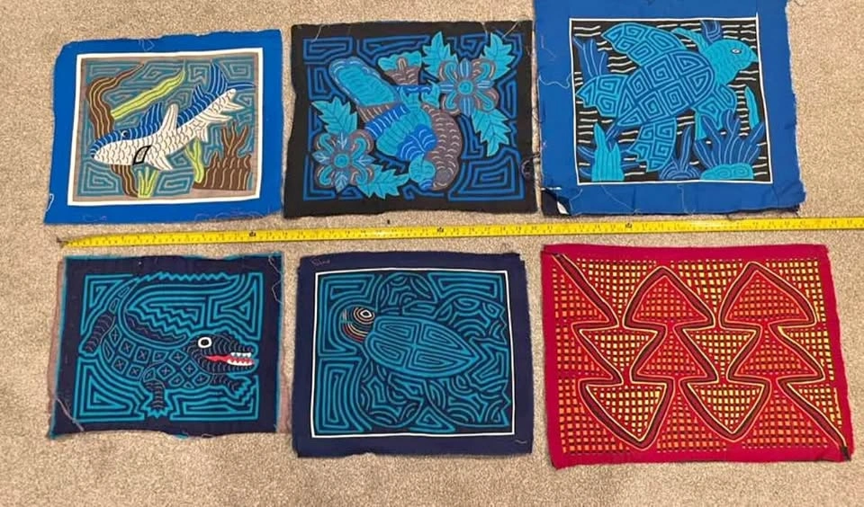 11 Panamanian Mola Panels