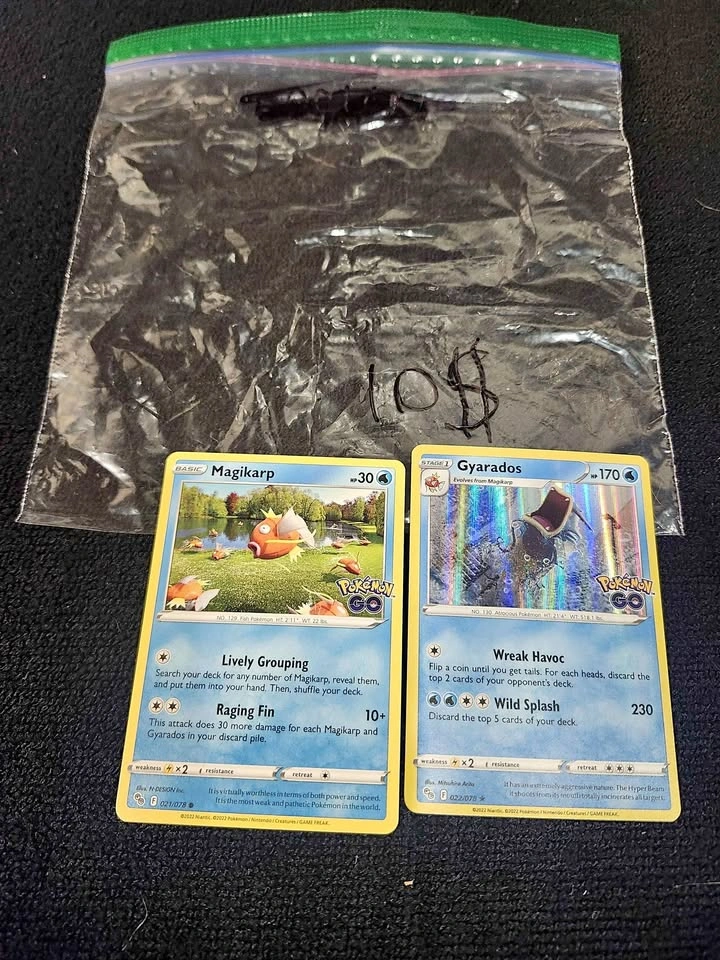 Pokemon GO TCG Magikarp & Gyarados Cards