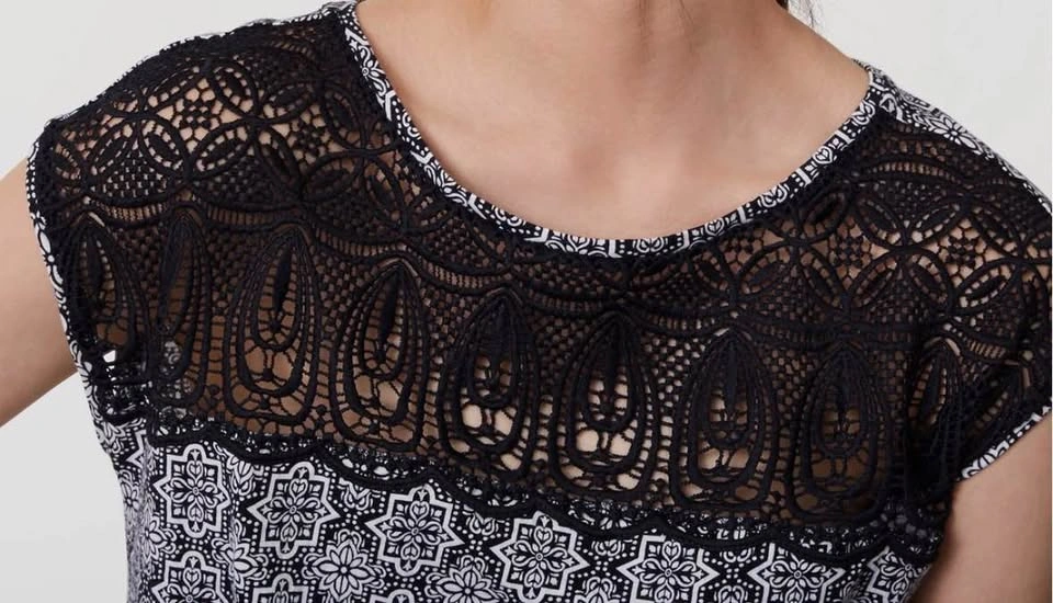 Ann Taylor LOFT Vintage Women's Cotton Top with Lace Detail⚽️ - photo 3