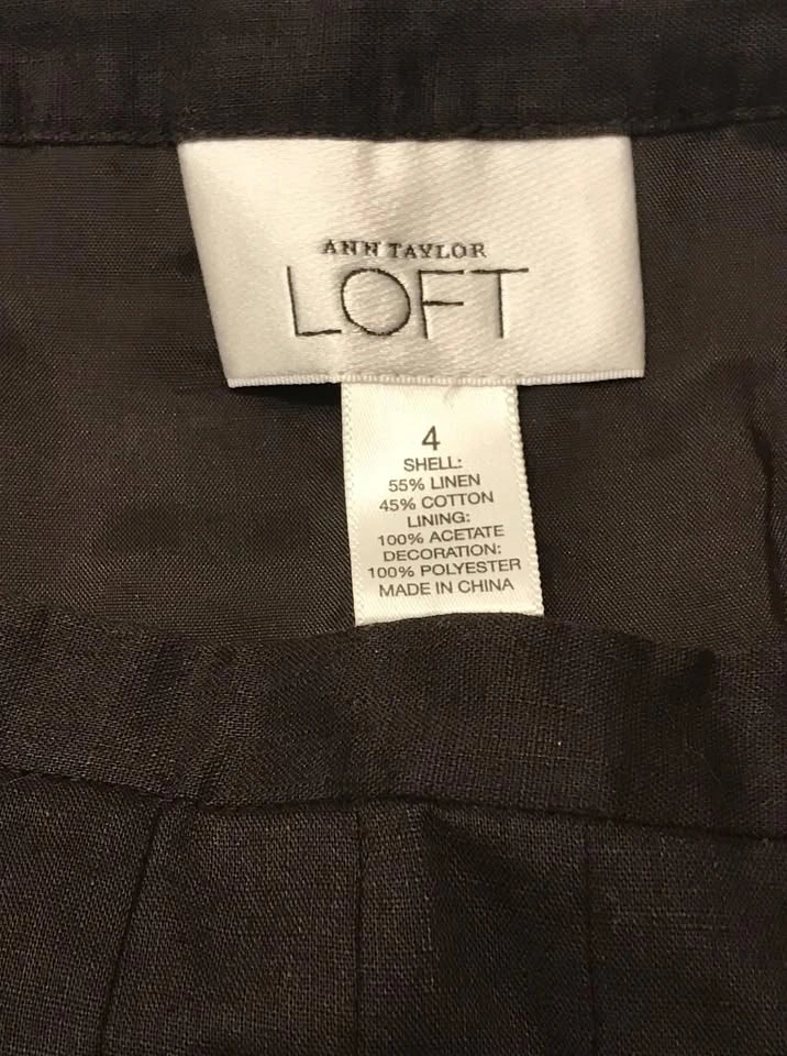 Ann Taylor LOFT Pleated Linen Sequin Skirt ~ Size 4 NWT⚽️ - photo 4