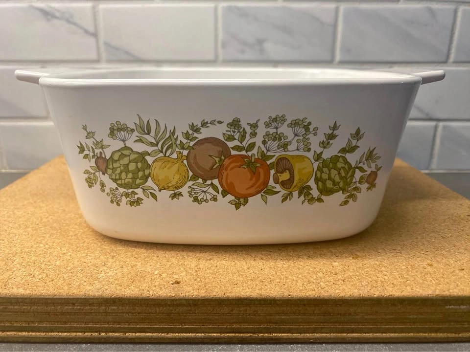 Vintage Spice of Life Corning Ware Casserole Dish