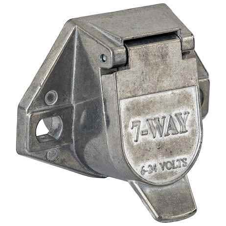 7-Pole Trailer Electrical Socket with Spring Loaded Cover