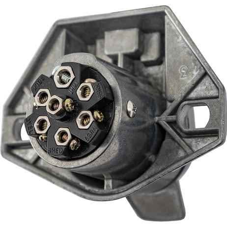 7-Pole Trailer Electrical Socket with Spring Loaded Cover - photo 2