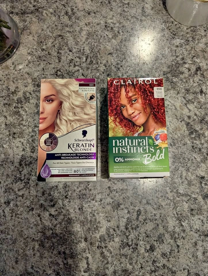 Hair dye (new, unopened)