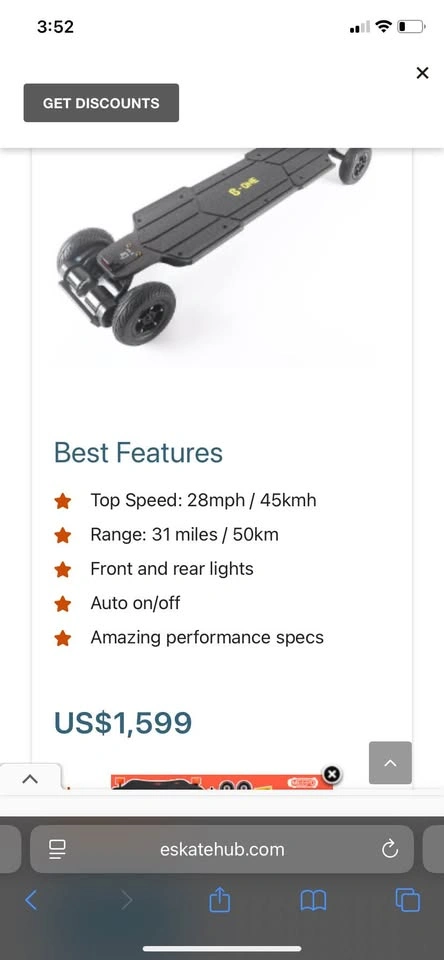 CARBON FIBER BELT DRIVE electric skateboard 45kmh/55dist $1800 m