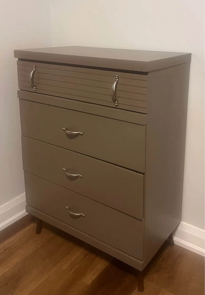 Modern 4-Drawer Chest – Solid & Clean | Taupe Grey - photo 2