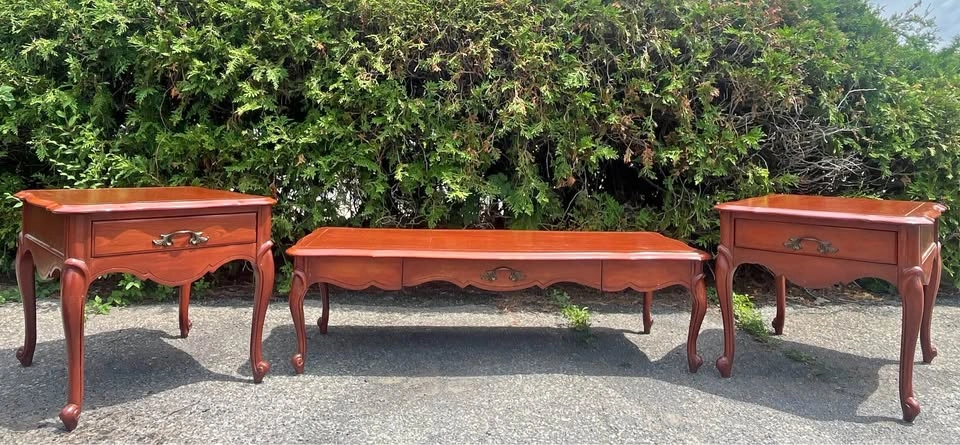 3-Piece French Provincial Coffee & End Table Set
