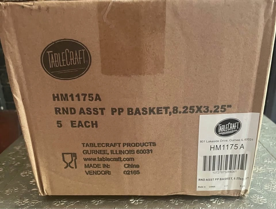 Case of Tablecraft Rattan Baskets Assorted Colors - photo 4