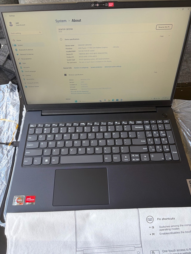 Lenovo V15 G4 Laptop - AMD Ryzen 7 - 16GB 512GB 15.6" - photo 4