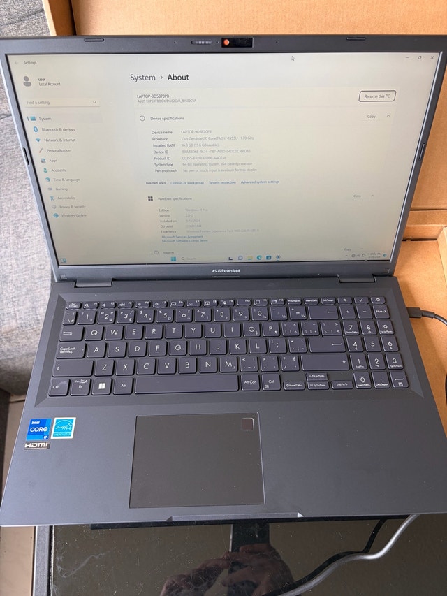 ASUS ExpertBook B1 Laptop – Excellent Condition - photo 3