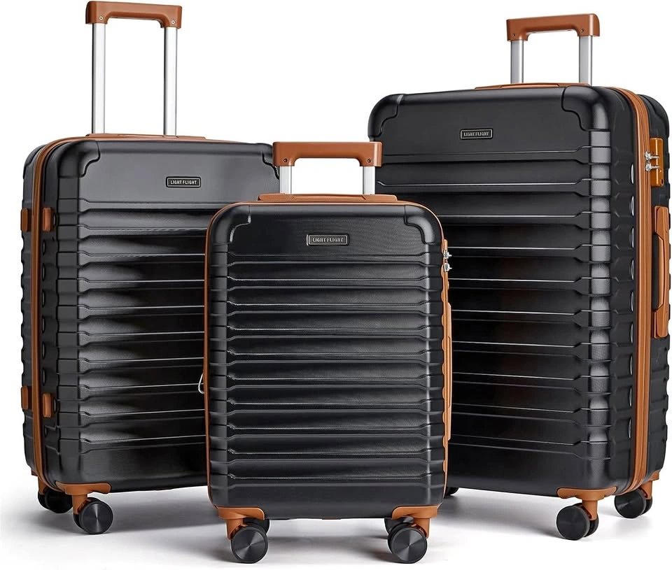 LIGHT FLIGHT Luggage Sets, 3 Piece Durable Suitcase Set