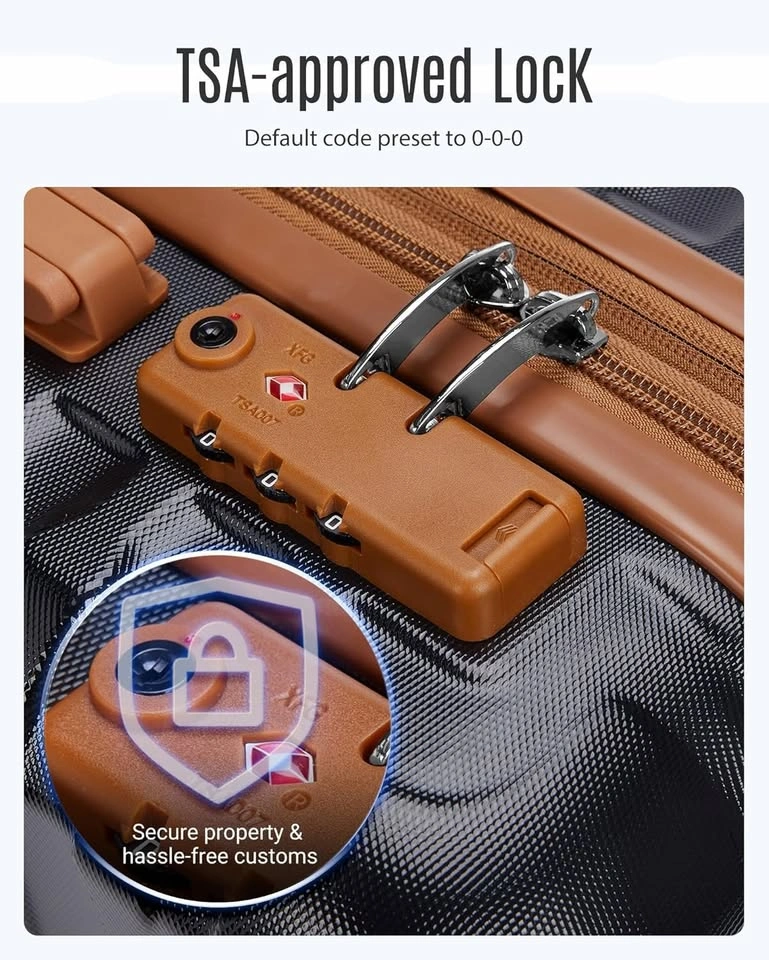 LIGHT FLIGHT Luggage Sets, 3 Piece Durable Suitcase Set - photo 5