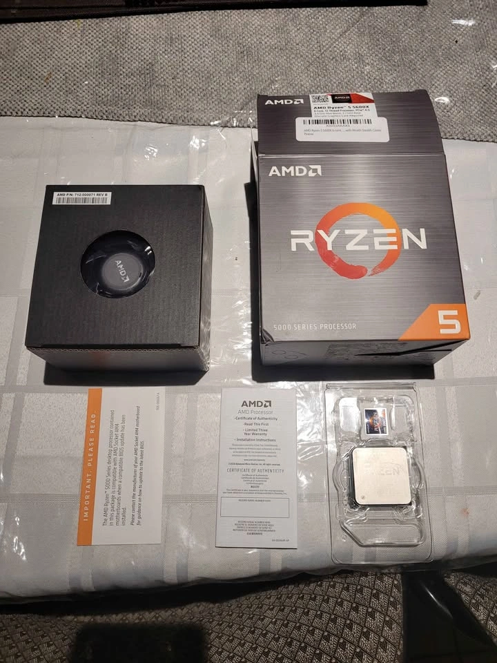 AMD Ryzen 5 5600X Stock Cooler + AMD Ryzen 3 3100 CPU - photo 2