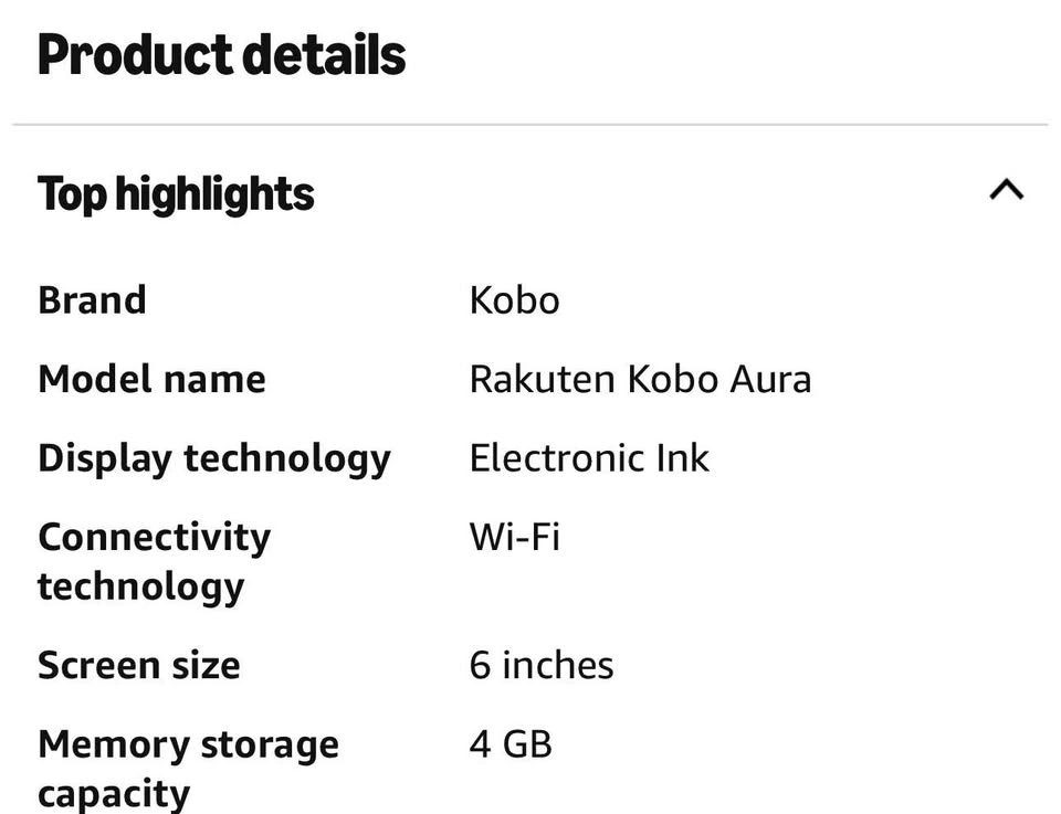Kobo Aura - eBook Reader - photo 3