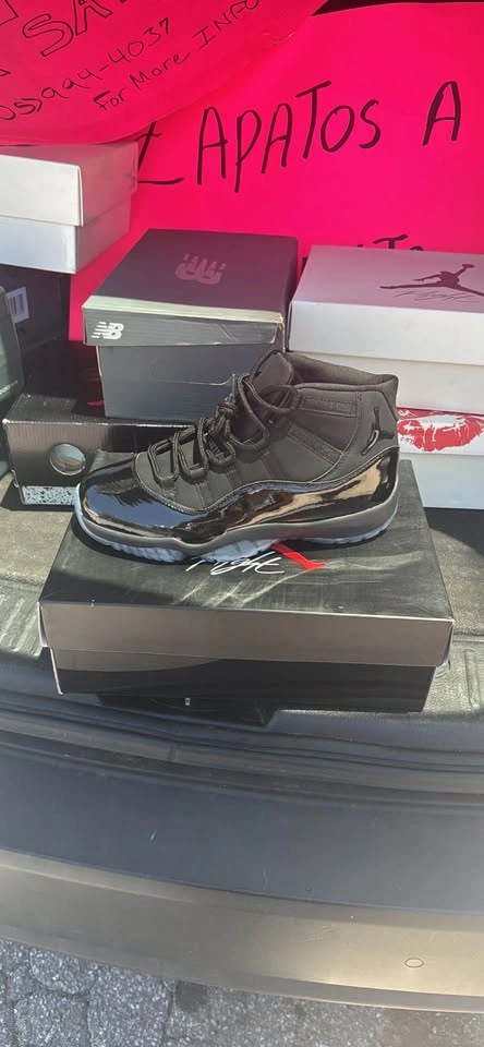 Air Jordan 11 Black Sneakers - photo 3