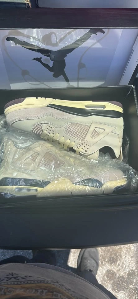 Jordan Air Jordan 4 Light Beige Sneakers - photo 2