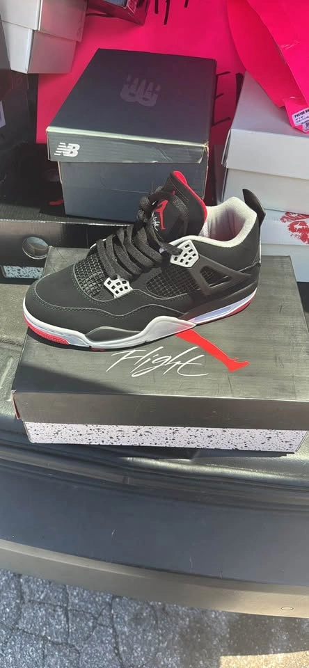 Jordan 4 Bred Sneakers - photo 3