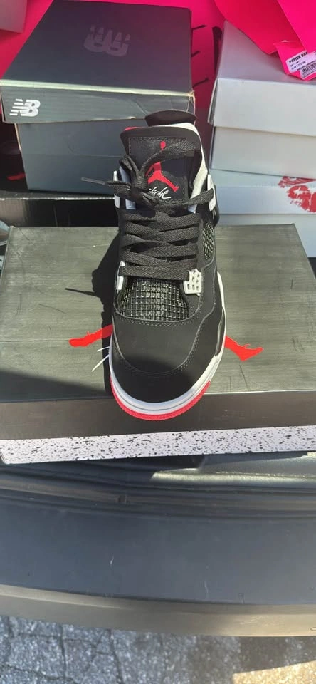 Jordan 4 Bred Sneakers - photo 4