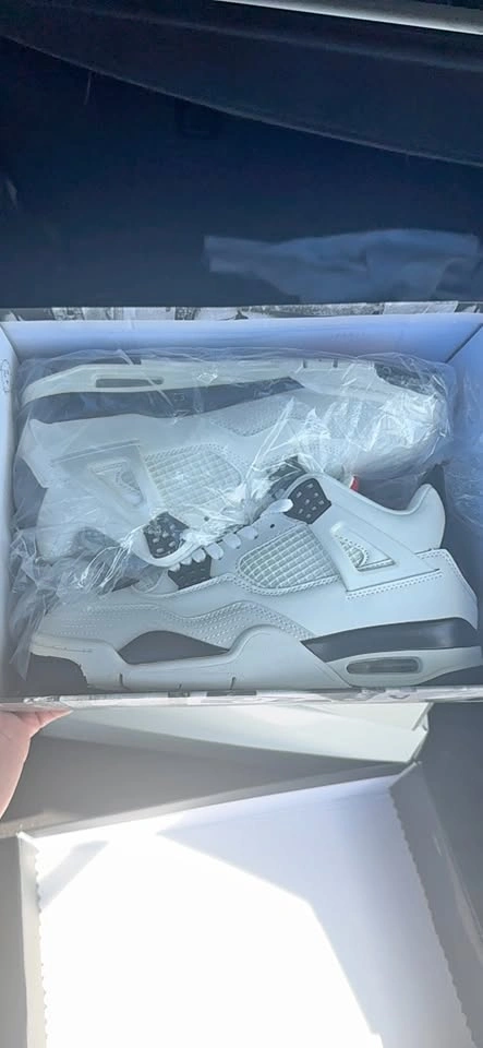 Jordan Air Jordan 4 White Black Sneakers