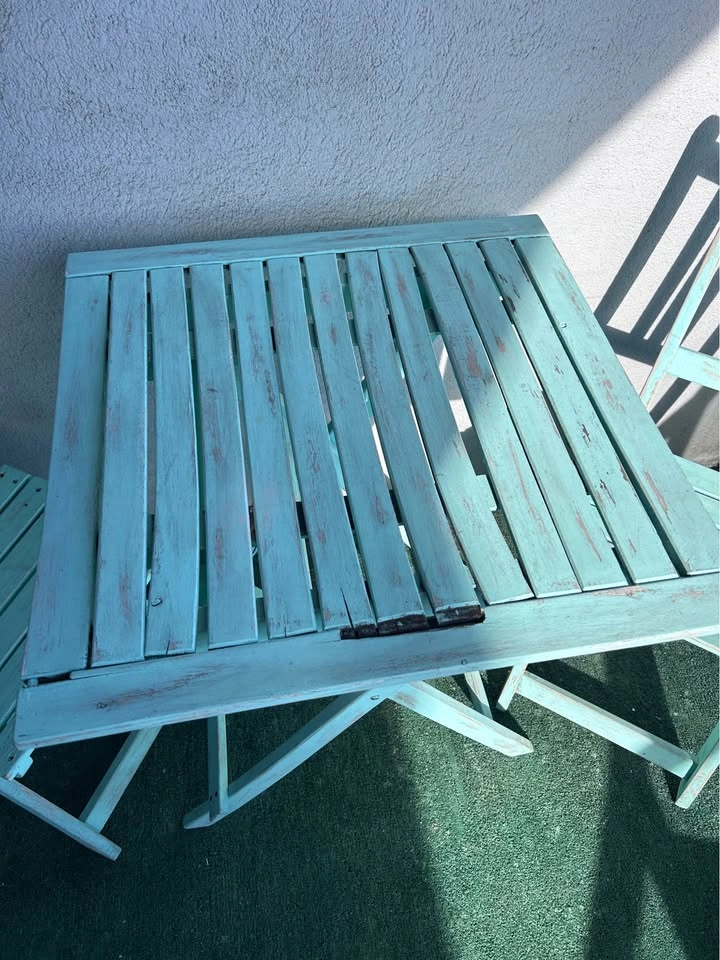 Foldable Patio Set - 2 chairs 1 table - photo 4