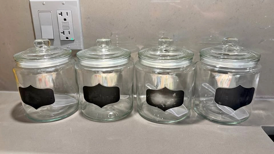 Glass Food Storage for Sale (Set of 4)