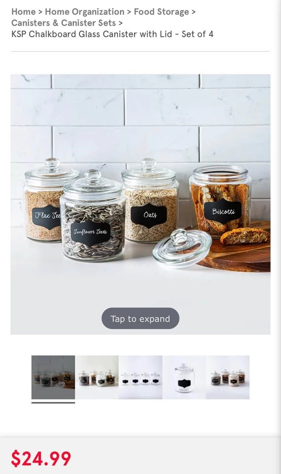 Glass Food Storage for Sale (Set of 4) - photo 4
