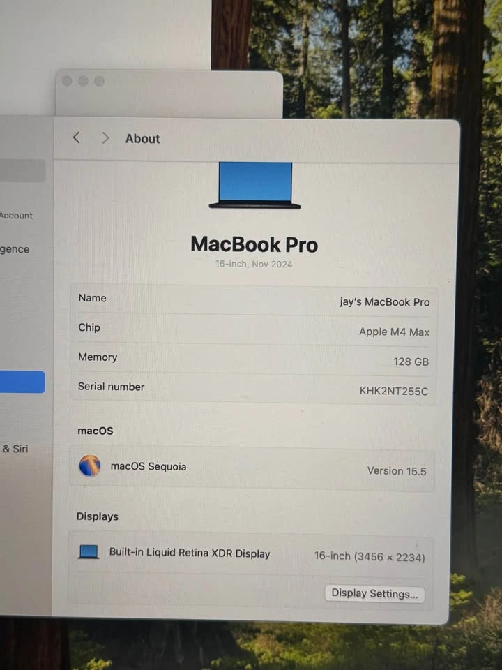 Macbook pro 16in M4 MAX 128GB 8TB - photo 4