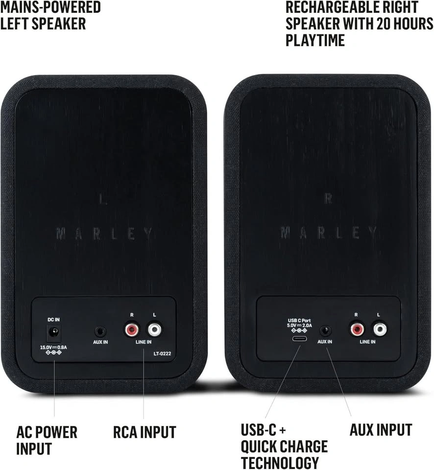 House of Marley Get Together Duo Bluetooth Bookshelf Speakers - photo 3