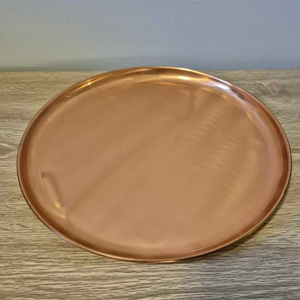12" Copper Platter / Serving Tray