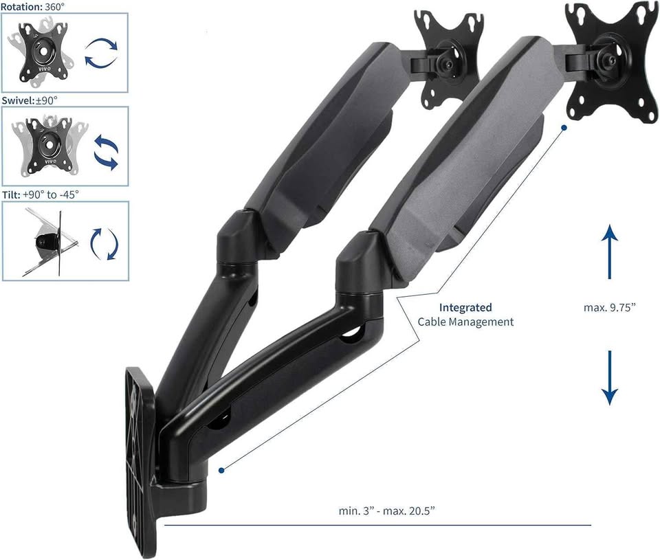 Dual Monitor Wall Mount - photo 2
