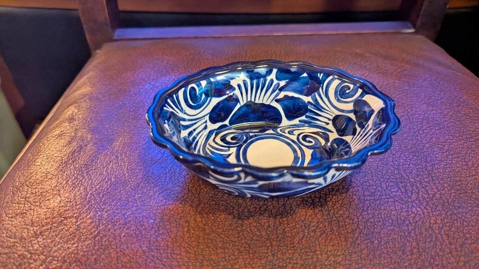 Talavara Handpainted Ceramic Mexican Bowl