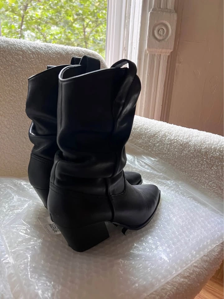 STEVE MADDEN Black Boots, Size 7 - photo 2