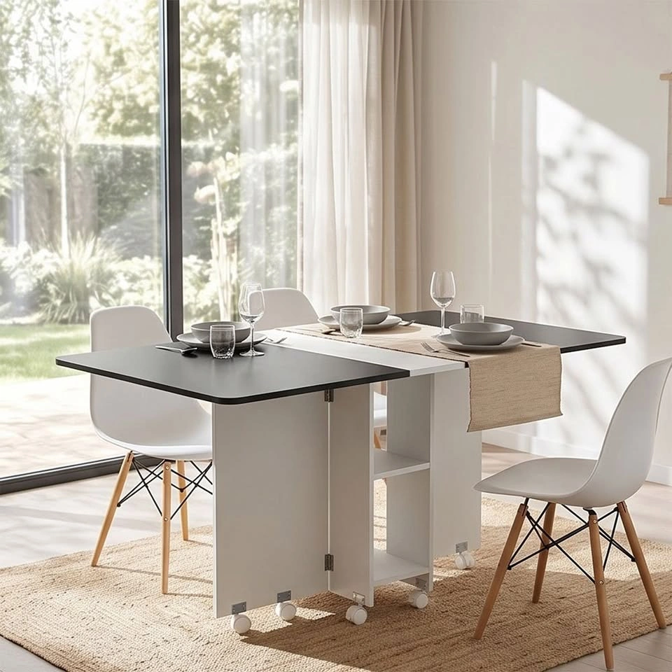 C3065 LDF020 Folding Dining Table w/ Storage Rack - photo 2