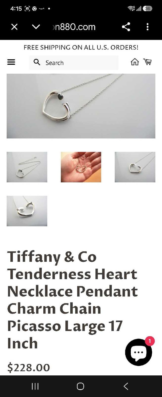 Tiffany & Co. Tenderness Heart Necklace
