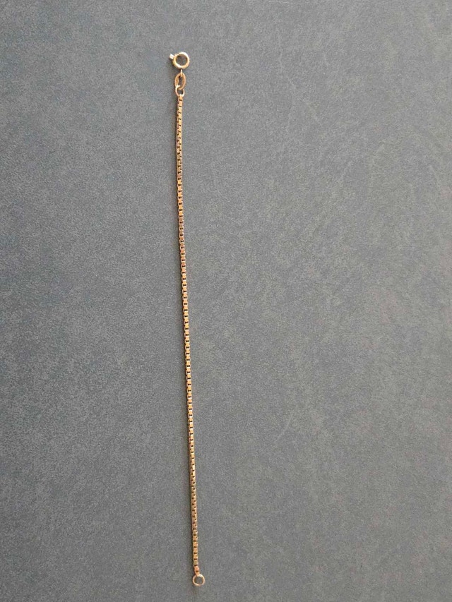 10k Gold Box Chain Bracelet - photo 2