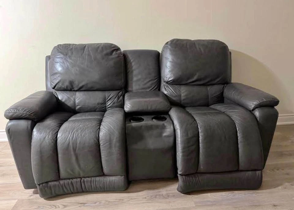 Moving Sale – Leather Recliner Loveseat