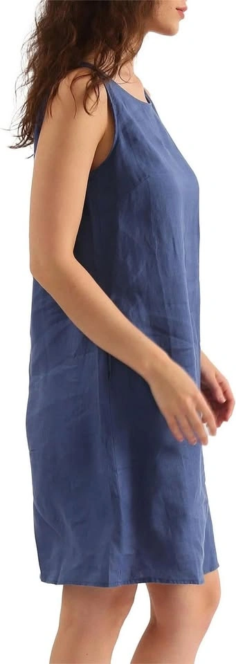 Amazhiyu Women's 100% Linen Tank Dress Small NEW⚽️ - photo 2