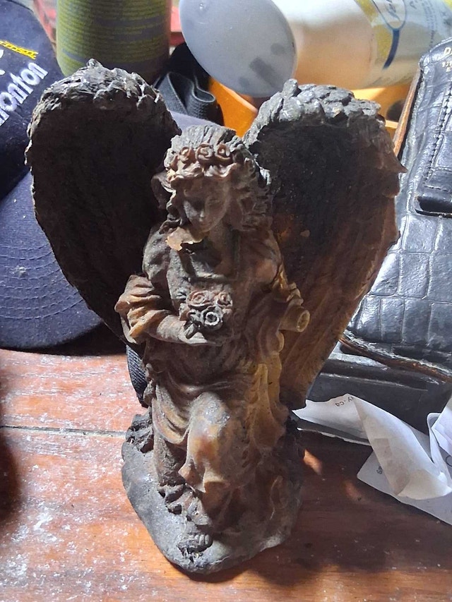 Stone Effect Angel Figurine