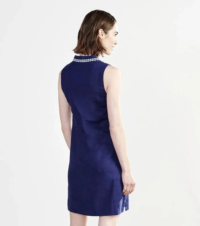 Hatley Women's Linen Marin Shift Dress - Patriot Blue ~ L NEW⚽️ - photo 3