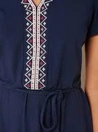 Old Navy Waist-Defined Embroidered Tie-Belt Jersey Dress - S⚽️ - photo 4
