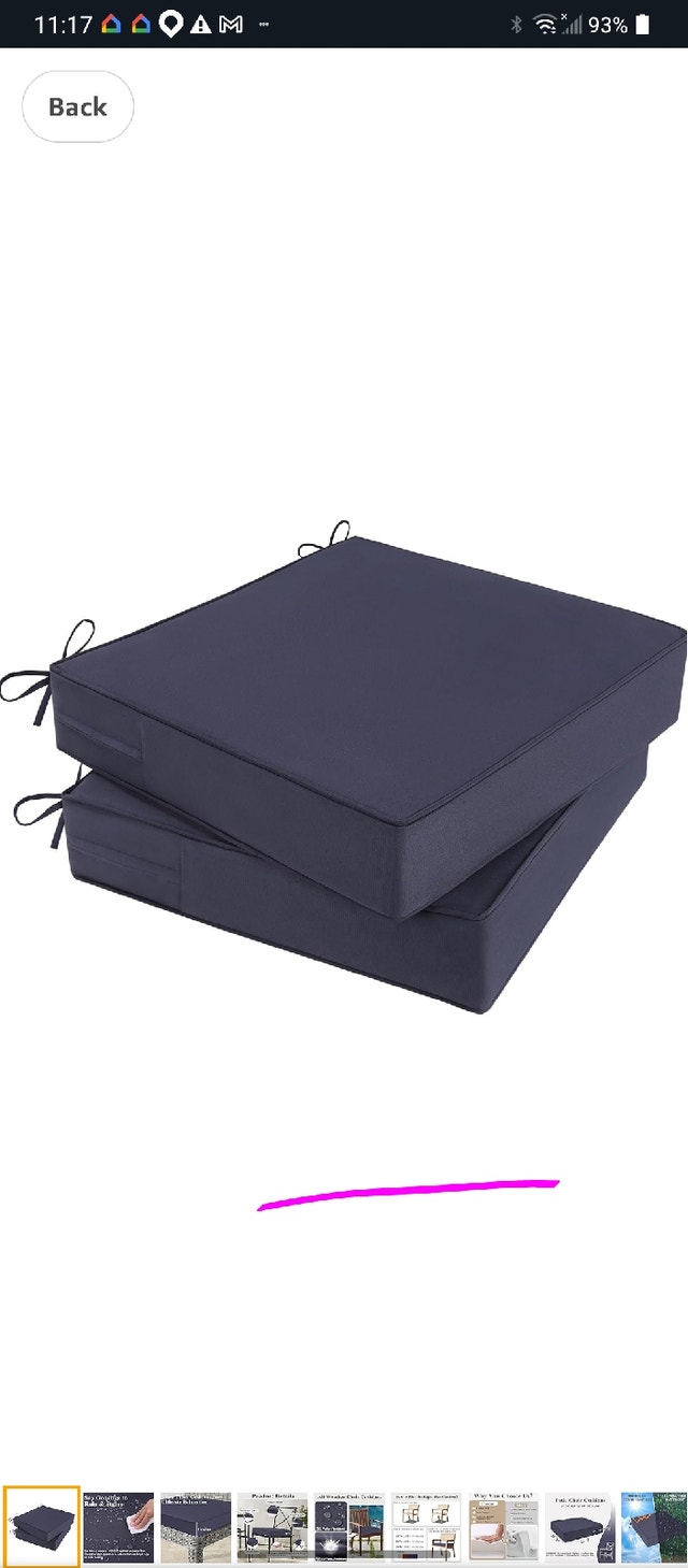 MJIAIDEA Patio Chair Cushions
