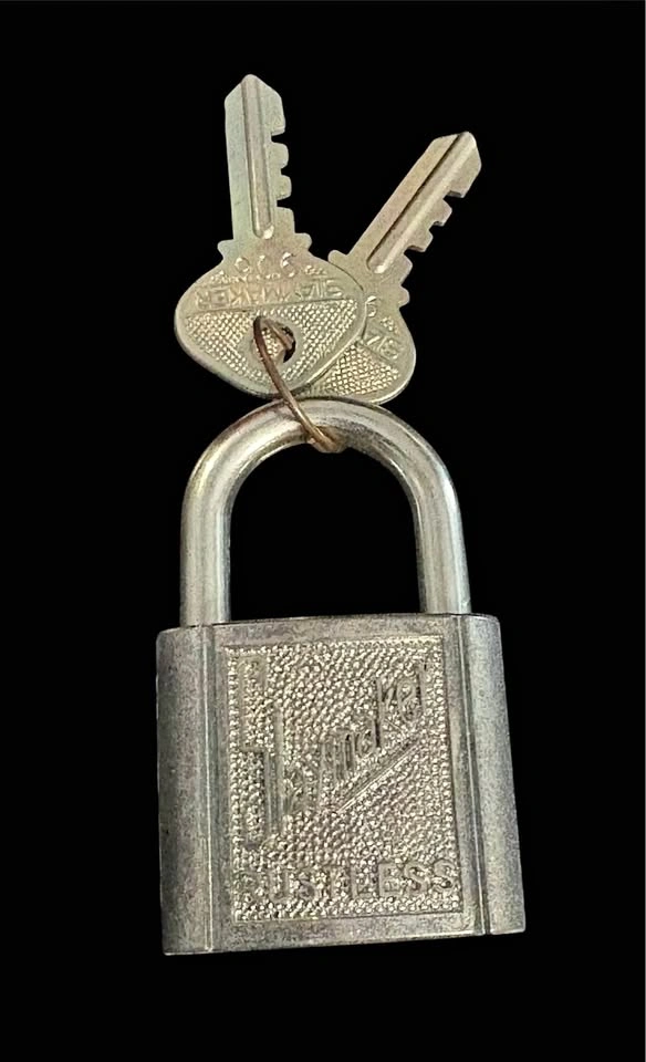 Vintage Slaymaker Rustless Padlock with Keys