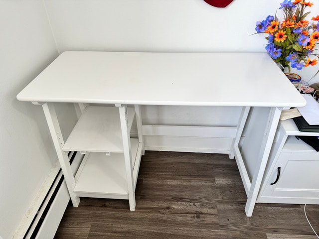 White desk